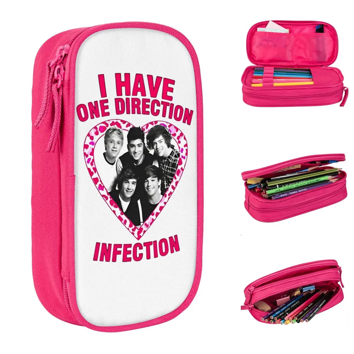 Lovely I Have Ones Music And Directions Metal Music Infection Pencil Case Pencilcases Pen Holder Large Storage Bag Stationery