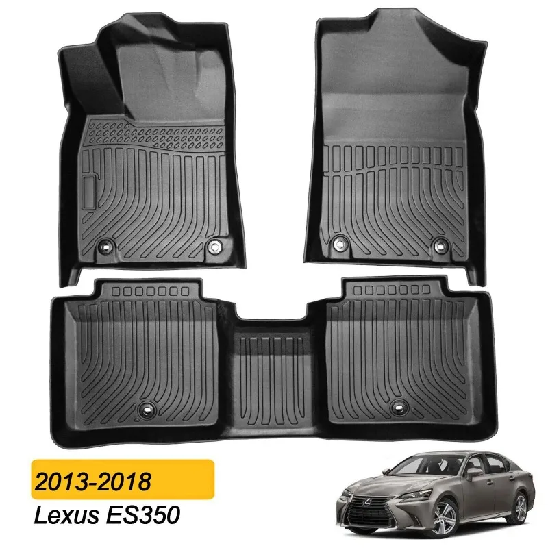 For Lexus ES350 Floor Mats Liner All Weather Mat - 2013-2018 OEM Quality Rubber United States