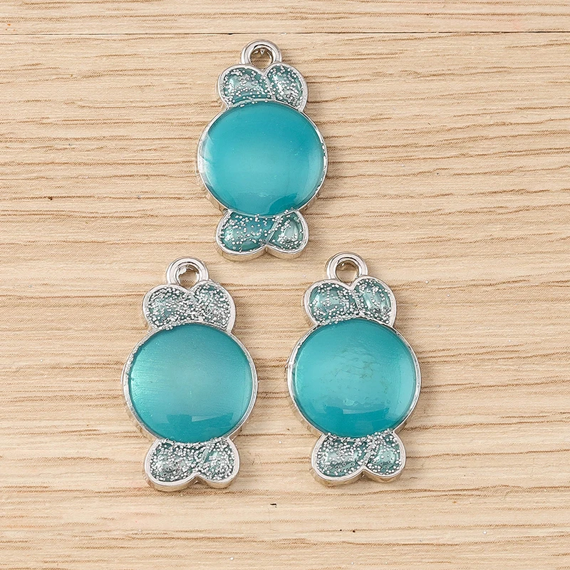 

10pcs 13x24mm Cute Colorful Enamel Candy Charms Pendants for Jewelry Making Necklaces Earrings Bracelet DIY Crafts Accessories