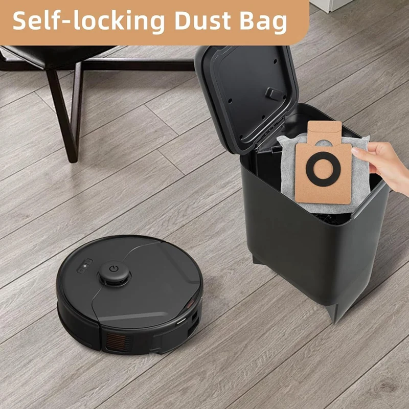 Eufy Clean用ダストバッグ,x8 pro,x10 pro,オムニロボット掃除機,セルフステーション,大容量使い捨てバッグ,16パック