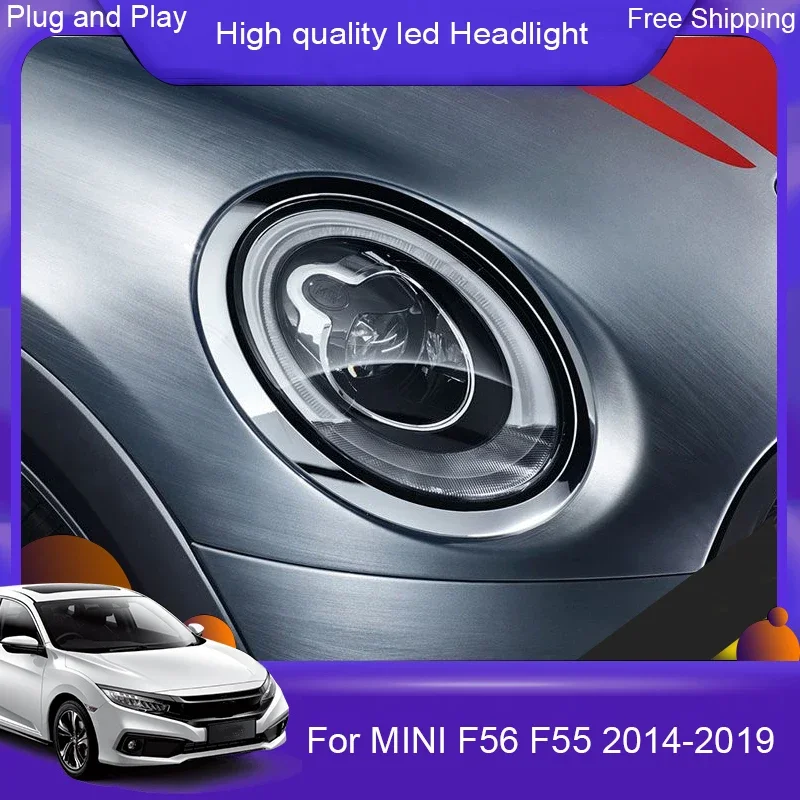 CarFor 2014-2016 BMW MINI grille lamp LED pull lamp auxiliary headlights original model R60/55 F56 F55 fog lamp auto accessories