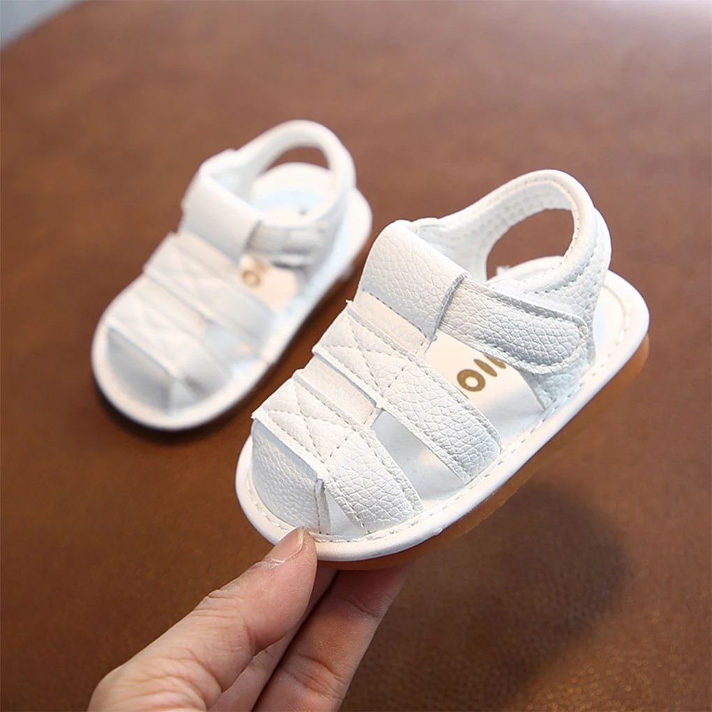 1 Pair PU Leather Baby Sandal Portable Replacement Unisex Breathable Walking Playing Running Shoes Children Boys Girls Slipper