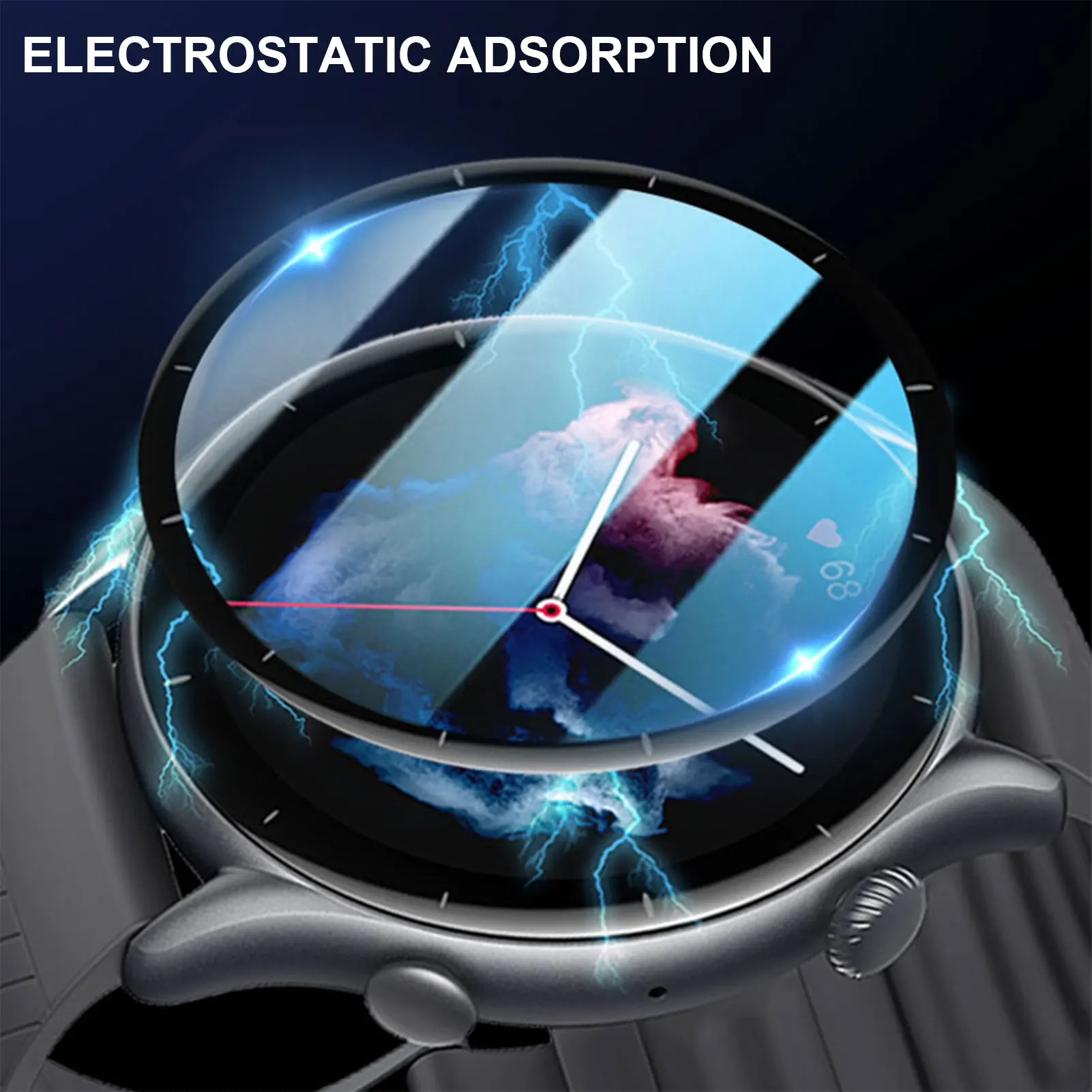 Изогнутая 3D защитная пленка на весь экран для смарт-часов Huami Amazfit GTR 3/3 Pro, мягкая Гидрогелевая пленка, защита для часов Huami