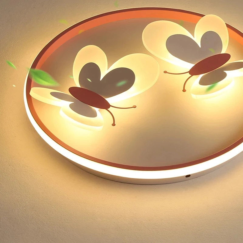 Children's Bedroom Lamp Princess Room Led Girl Modern Minimalist Creative Warm and Romantic Butterfly
