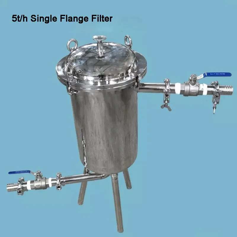 

Single/Dual Filter Sanitary SS304 Stainless Steel Duplex Filter Clamp/Flange Strainer for Water Liquid Oil Wine Honey Dairy