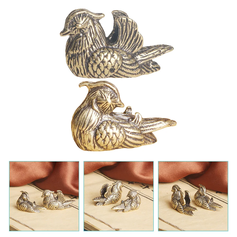 Mandarin Duck Crafts Vintage Decor Happy Anniversary Husband Card Brass Wedding Gift Lovers