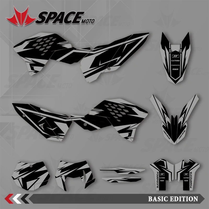 

SPACE MOTO графический фон наклейки наклейки мотоцикл для KTM 07-10SXF 08-11EXC