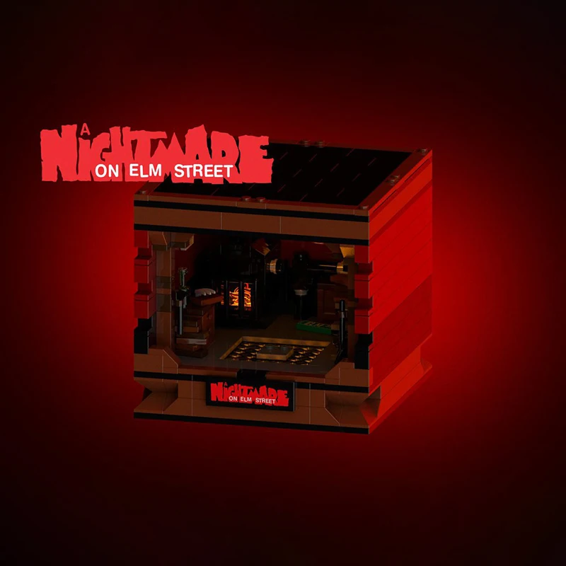 Street View Modell Moc Baustein Modular A Nightmare On Elm Street Keller Modell Technologie Ziegel DIY Montage Spielzeug Geschenke