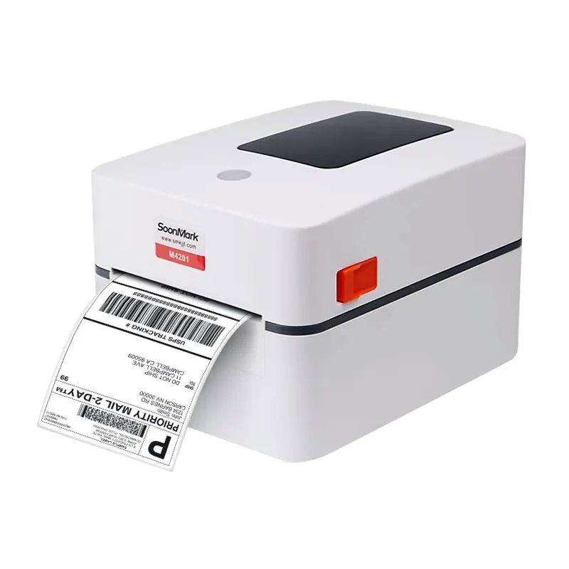 Direct Thermal Shipping Label Printer 4 Inches SOONMARK M4201 High Speed Printing AMZ/Ebay/Etsy/Shopify For Windows/Mac OS