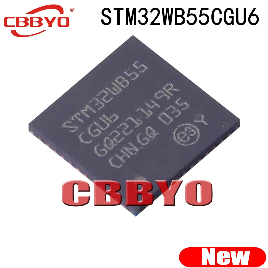 (1piece)100% New STM32WB55CGU6 STM32WB55 CGU6 QFN-48