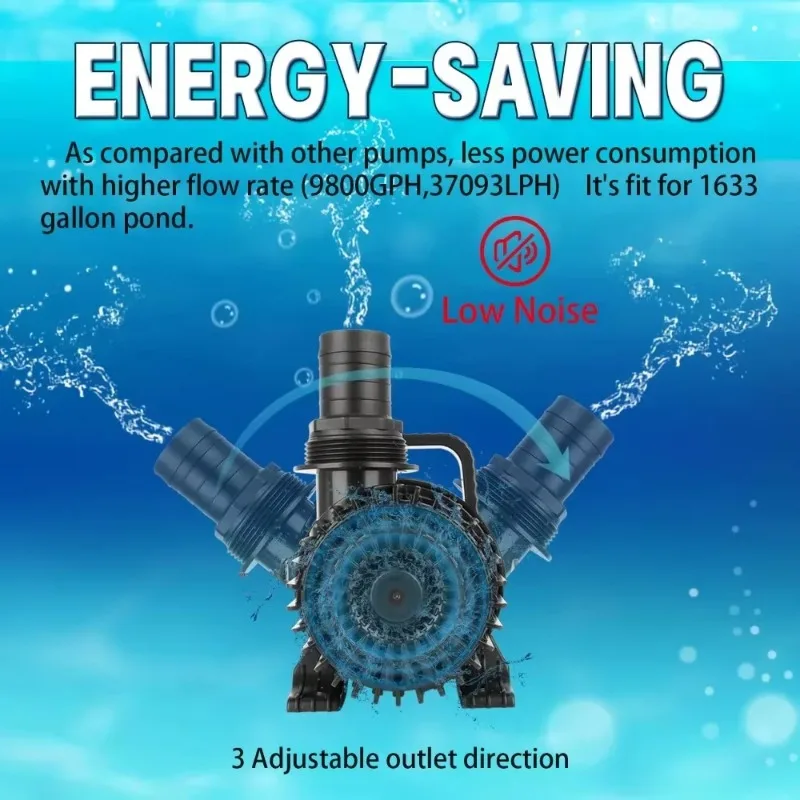 High Flow Submersible Pond Water Aquarium Pump Multi Scenario Application