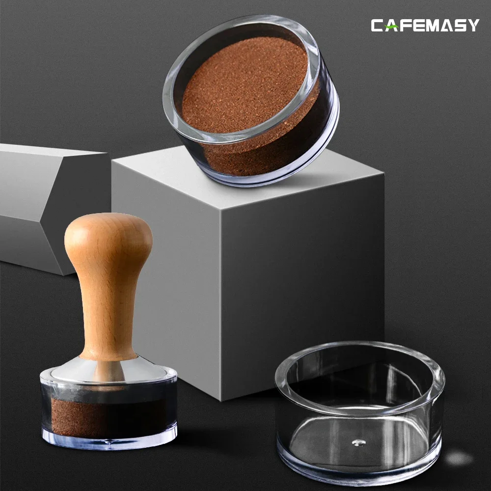 أداة القهوة شفافة 58 مللي متر مسحوق واضح السلطانية القهوة العبث قياس مسحوق السلطانية لمراقبة القهوة تدك Amp توزيع