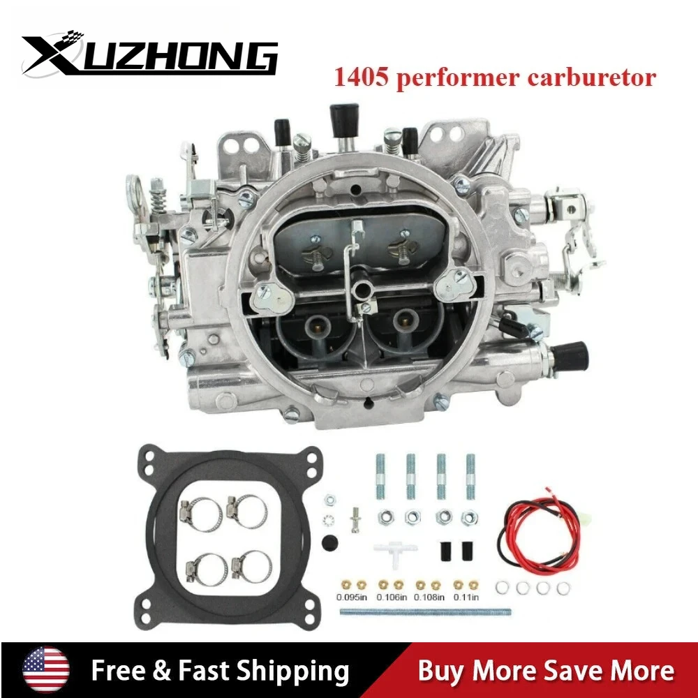 For Edelbrock 1405 Performer 600 CFM 4 Barrel Carburetor W Manual Electric Choke for Chevy for Dodge