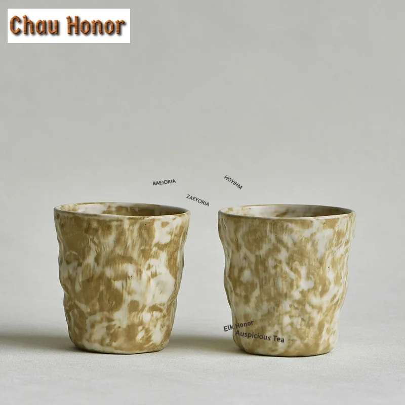 200ml Antique Coarse Pottery Cola Mug Bubble Teacup Cold Hot Water Jug Household Hand Warmer Office Water Cup Teaset Coffee Mug