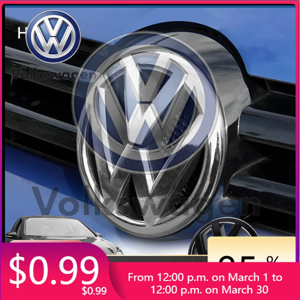 

Car Tools For VOLKSWAGEN VW 1pcs/set Car Original Replace Front Grill Badge Trunk Lid Logo Decor Accessory For Volkswagen VW G