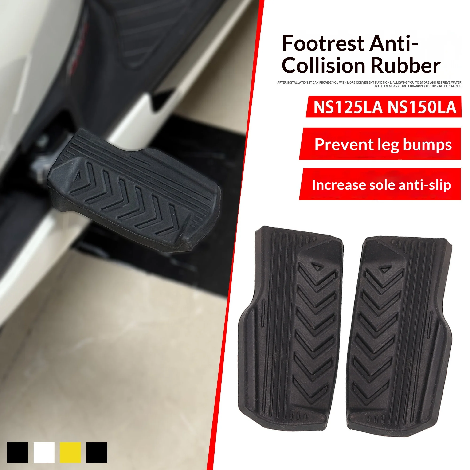 For Honda NS125LA NS150LA NS150ES Rear Footpeg Protector Bumper Guard Anti-Scratch Pad Accesorios Moto Accessori Moto