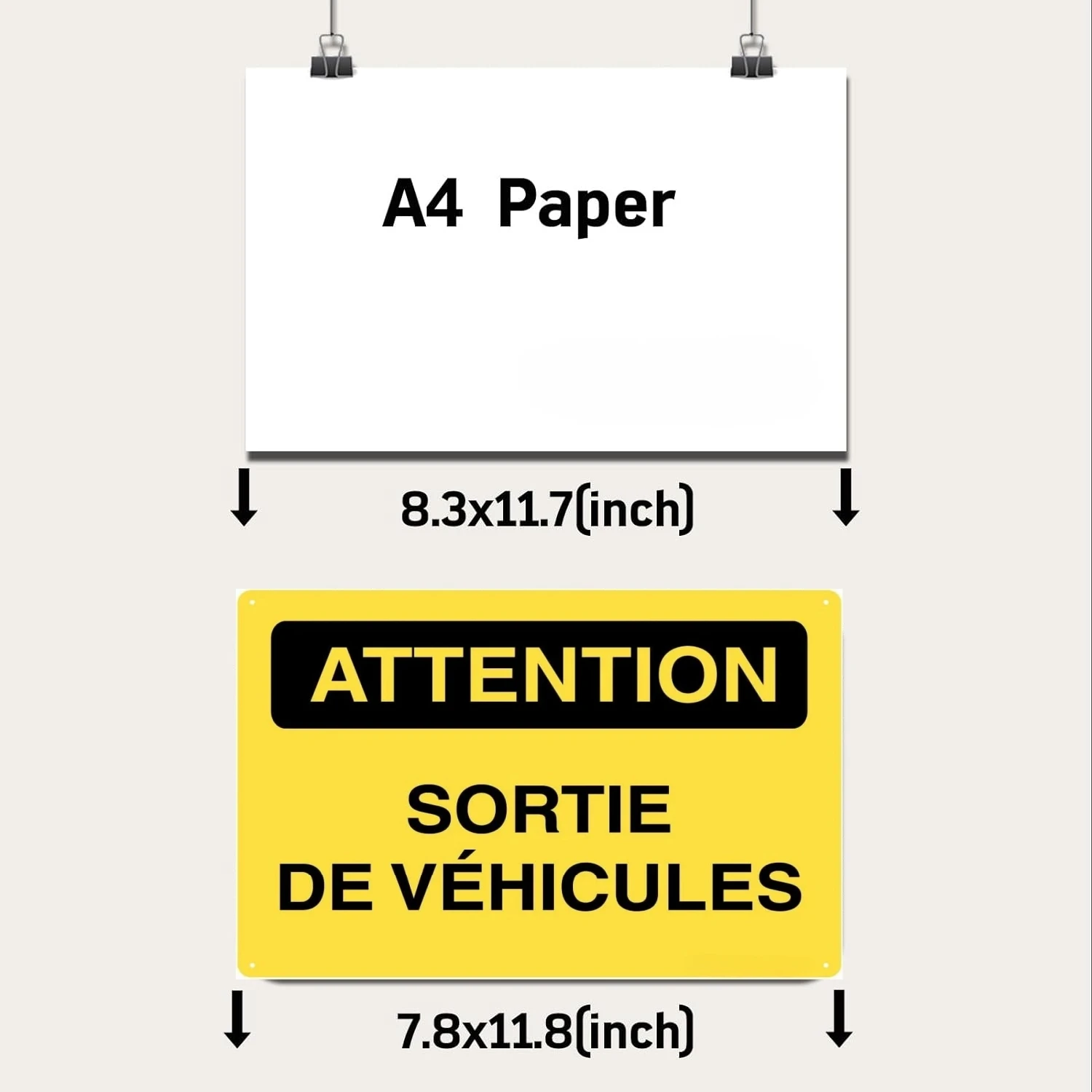 Panneau De Signalisation 알루미늄, Alarme Vidéo, Attente Sortie de Veicles, Chiens 가이드 사인