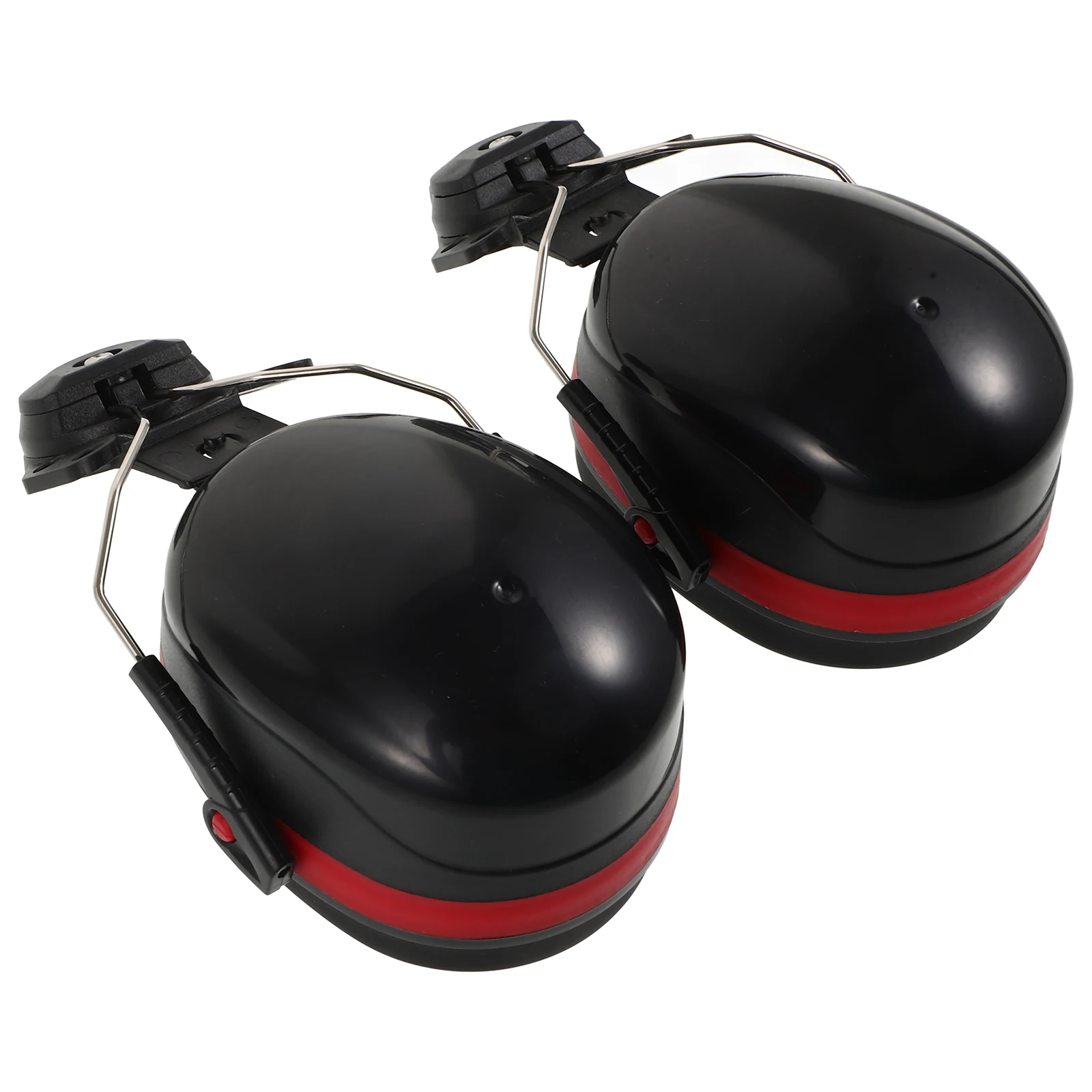 

1 Pair Black Red Soundproof Earmuffs Ear Protection Noise Cancelling Hearing Safety Style High Density Sponge Comfortable