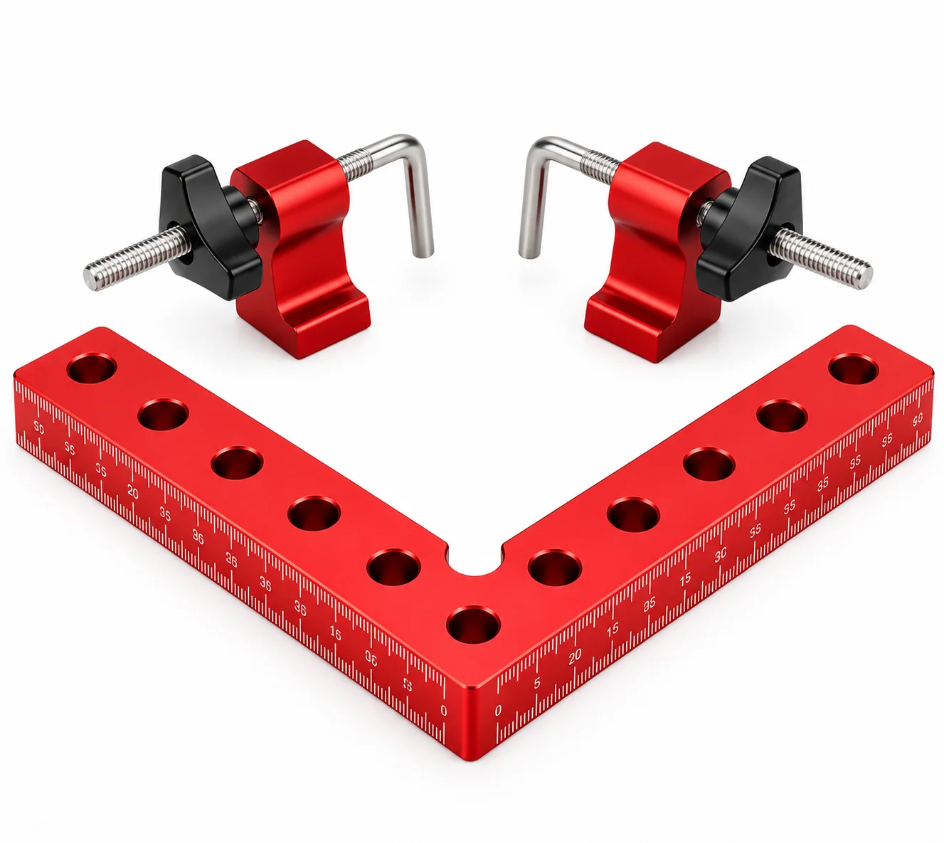 3pcs Alum 120 140 160mm 90 Positioning Squares Woodworking Right Angle Locator L‑Shape For Cabinet Frame Splicing Fixing Tool