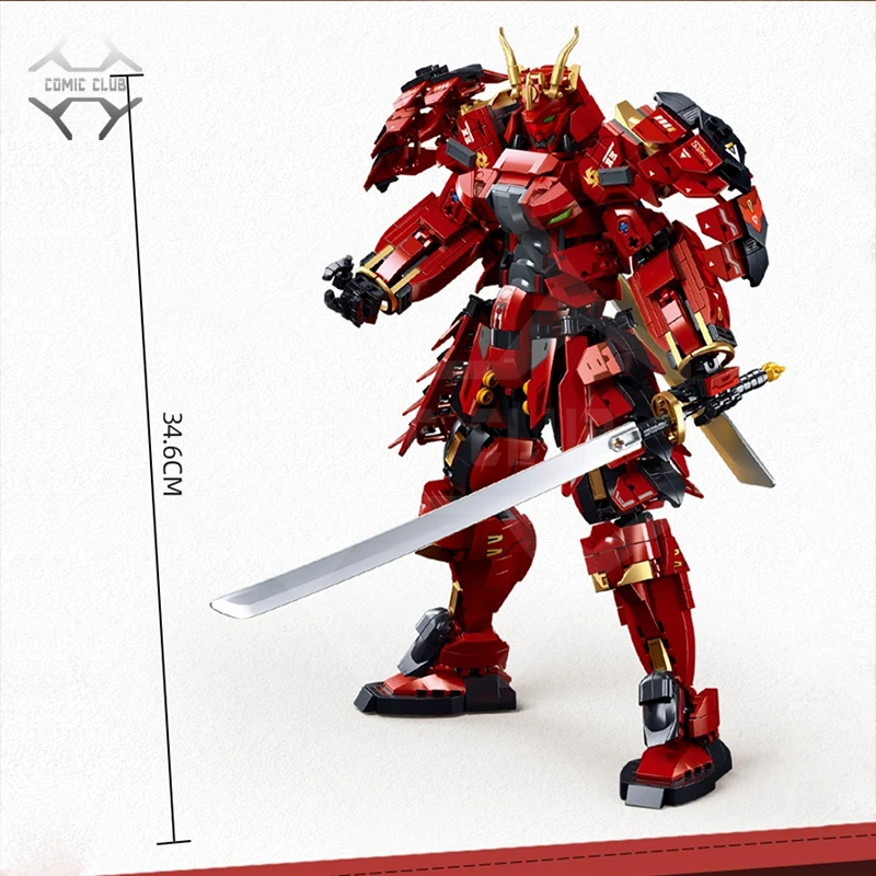 COMIC CLUB IN STOCK SLUBAN M38-B1183 KAI SAMURAI Takeda Shingen Assembly Blocks Robot Action Model Anime Figure Toy