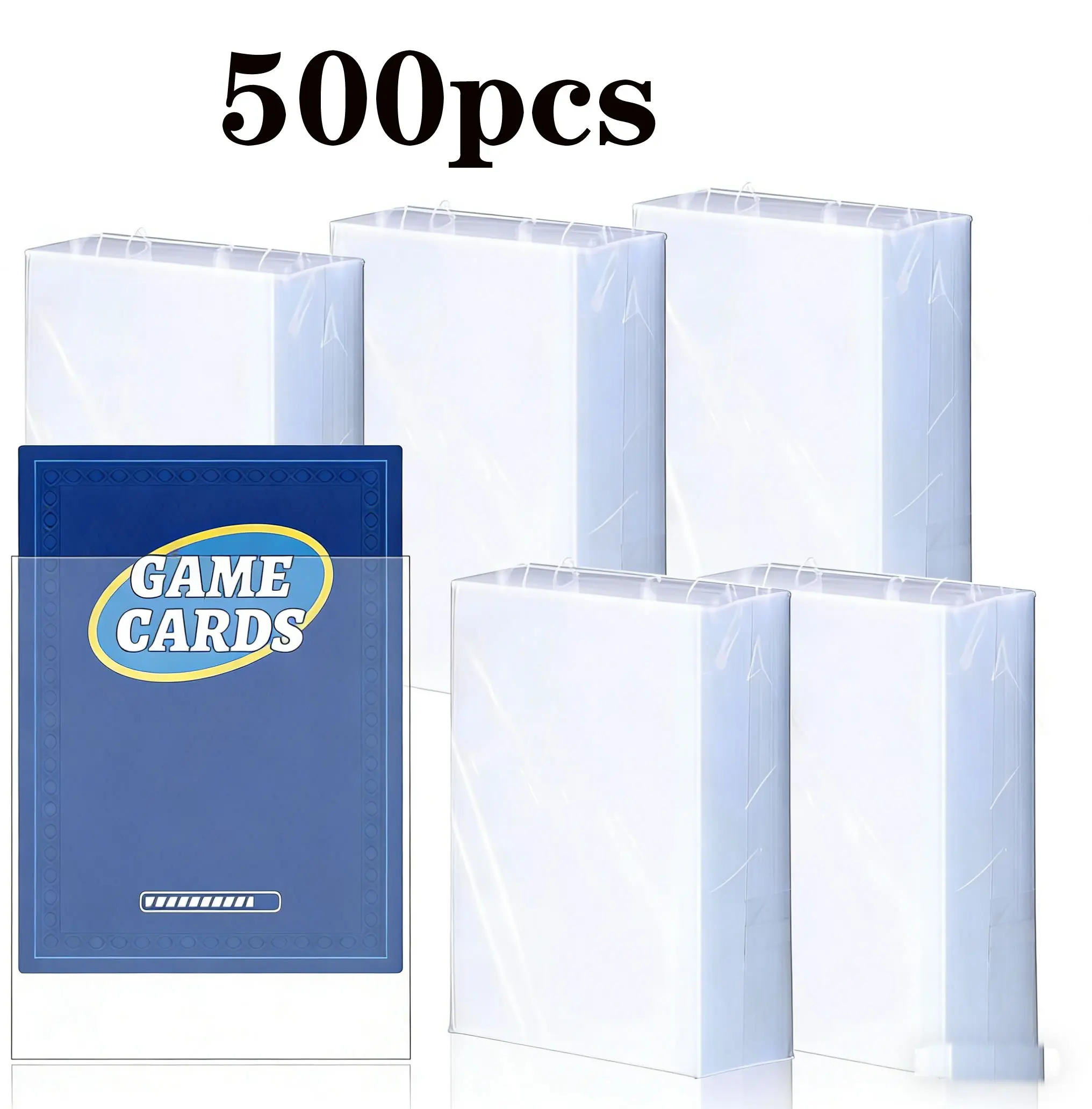 500 stuks transparante zachte kaarthulzen 2,5" x 3,5" geschikt voor standaard baseball, sport, MTG, Pokémon en gamekaarten