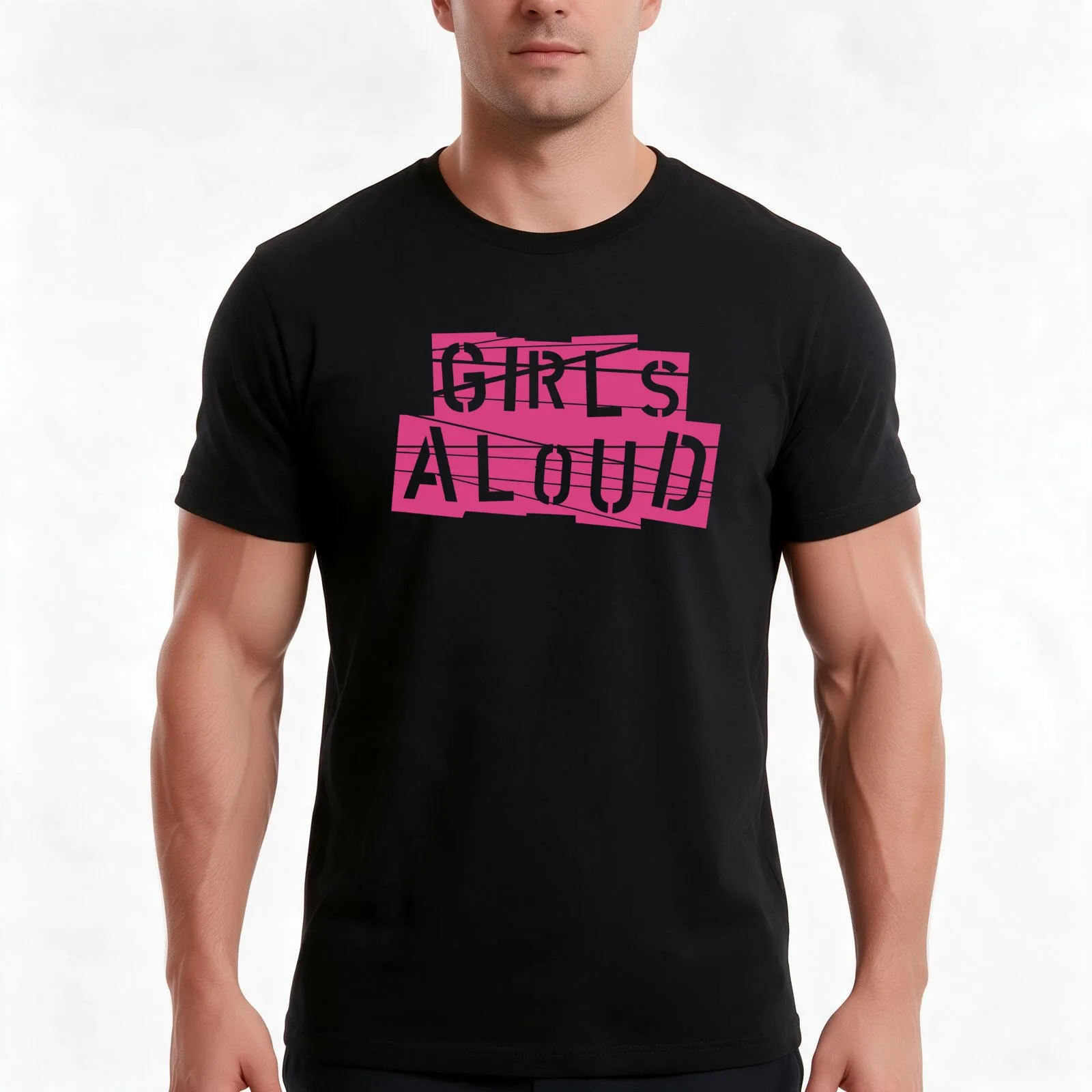 Girls Aloud 2002 Logo T-Shirt, Summer Casual Cotton Tee, Oversized Streetwear Tops, Vintage Graphic Print, Unisex Men Women