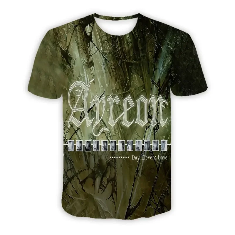 Ayreon Band 3D Printed  Casual T-shirts Hip Hop Tee Shirts Harajuku Styles Tops Fashion Clothing  for Women/men
