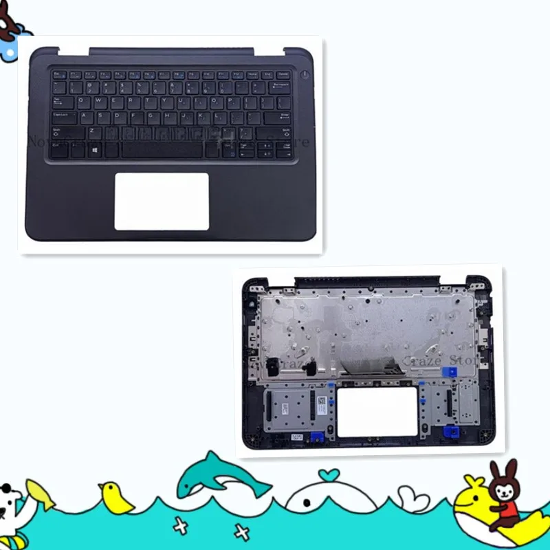 

0RW6CT RW6CT New For Latitude 3300 3310 Palmrest Upper Case with Keyboard 0RW6CT RW6CT