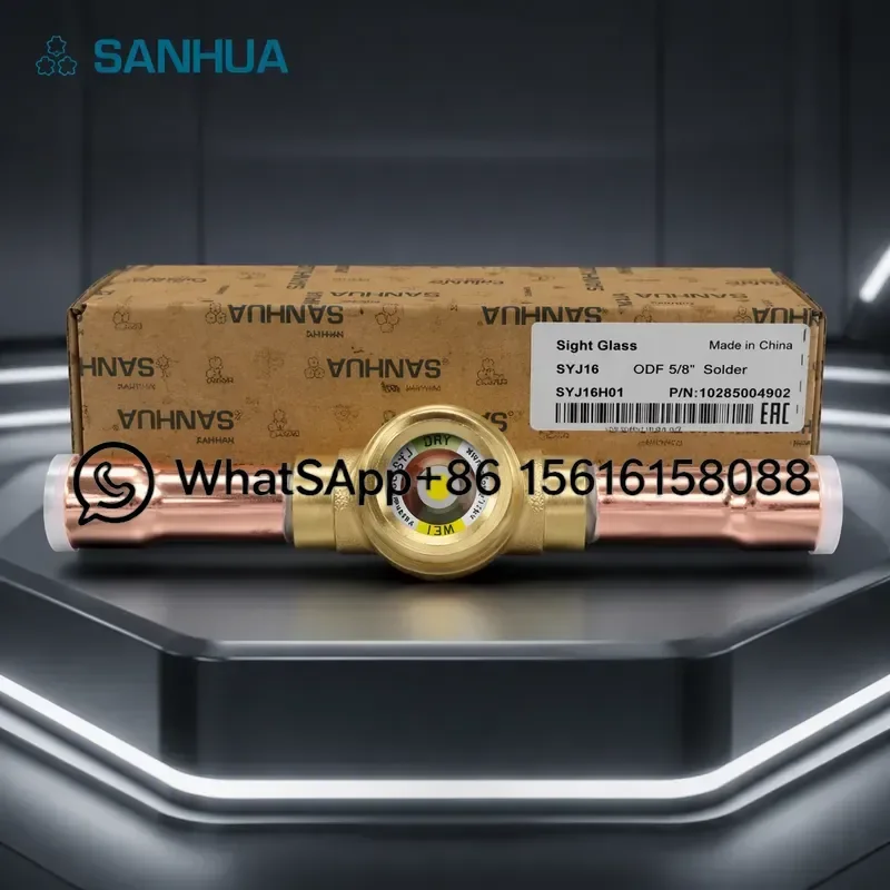 Original SANHUA Three Flower Vision Mirror Refrigeration Expansion Valve SYJ6H01 SYJ10 SYJ12 SYJ16 SYJ19 SYJ22 AC Parts
