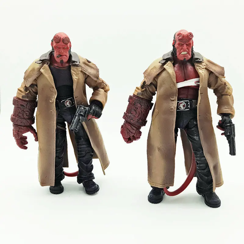 Mezco Studio Hellboy 7 بوصة الشكل أنيمي خندق البديل Hellboy سامريتان بولي كلوريد الفينيل Hellboy نموذج لجسم لعبة دمية جمع هدية