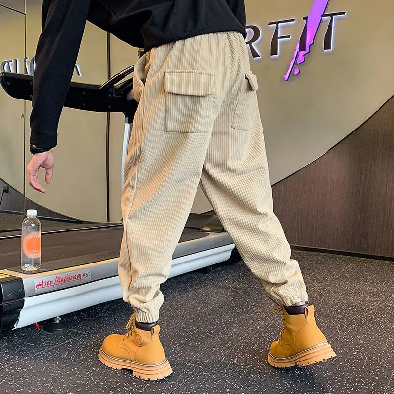 Internet Celebrity Loose Casual Pants Trendy Brand Cool Pants Small Leg Pants Haren Cropped Pants Versatile Men's Pants