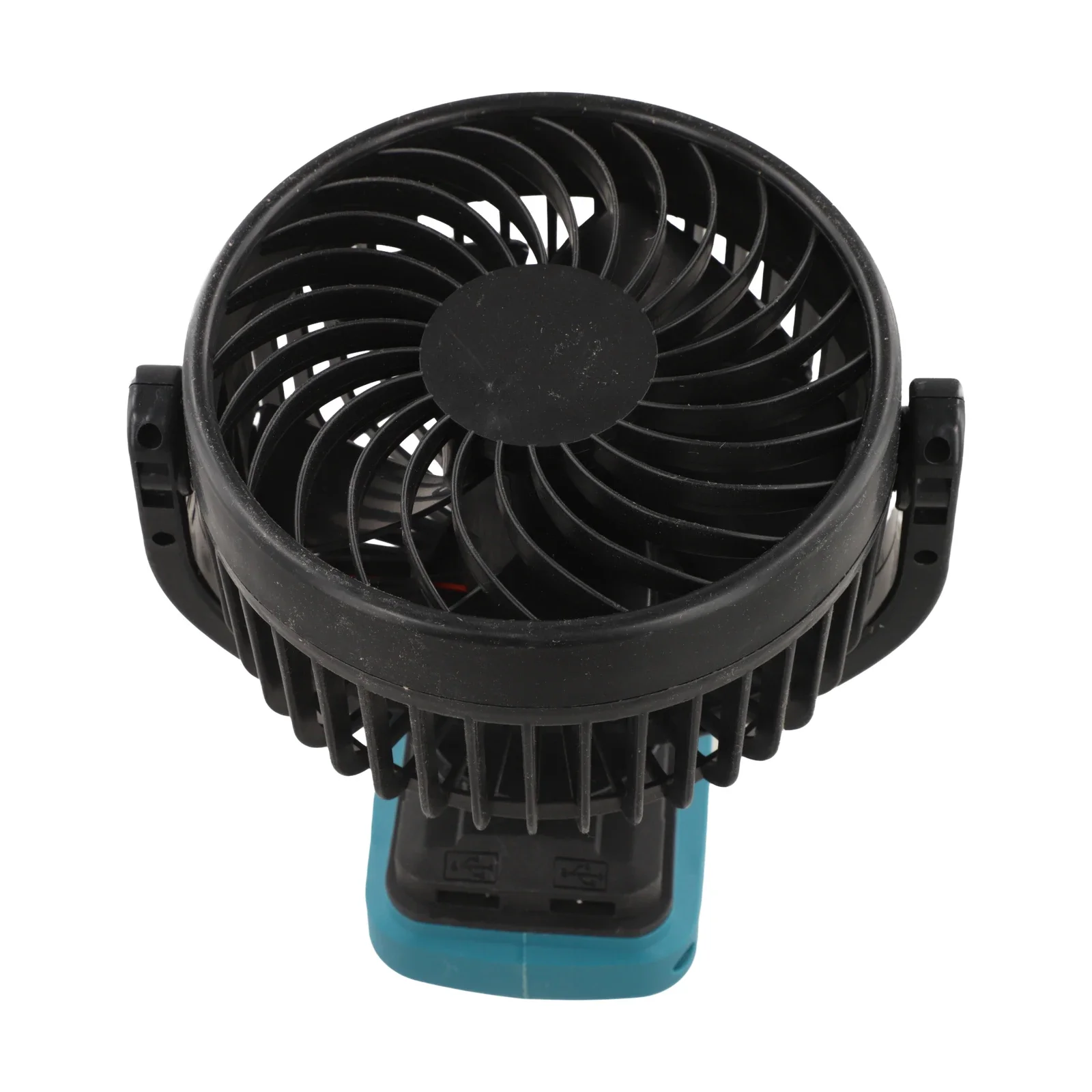 Wireless portable fan for camping and outdoor office use engineered for durability and powerful airflow with speed controls.