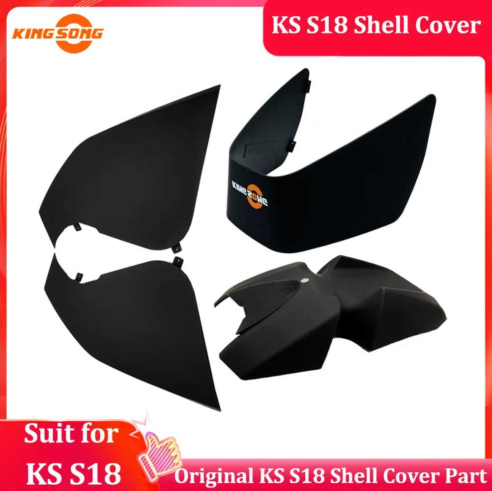 Original KingSong S18 Electric Wheel EUC Black Outside Shell Protective Cover Part for KingSong S18  Electric Wheel