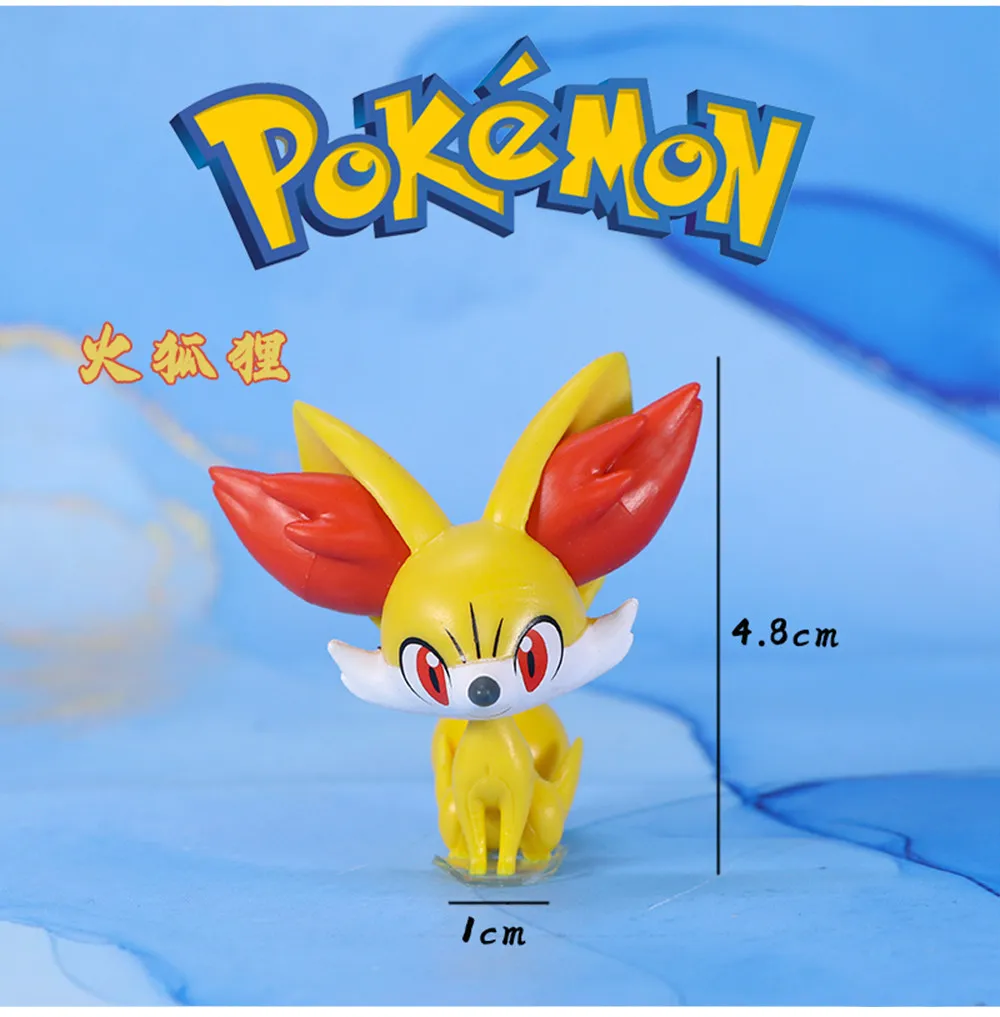 WCT Genuine Bulk Generation 6 Starters: Froakie, Chespin, Fennekin Action Figure Pokemon Model Collectible Toy view 5