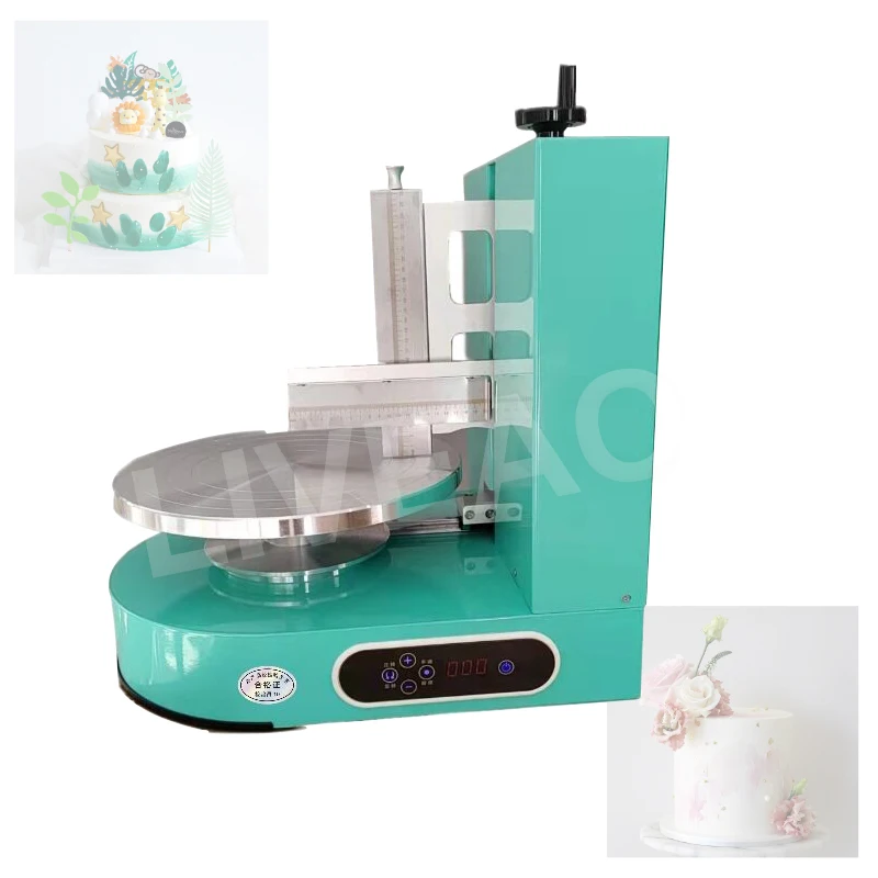 

Semi Automatic Birthday Cake Spreading Machine Round Cake Smoothing Maker Cream Decoration Spreader