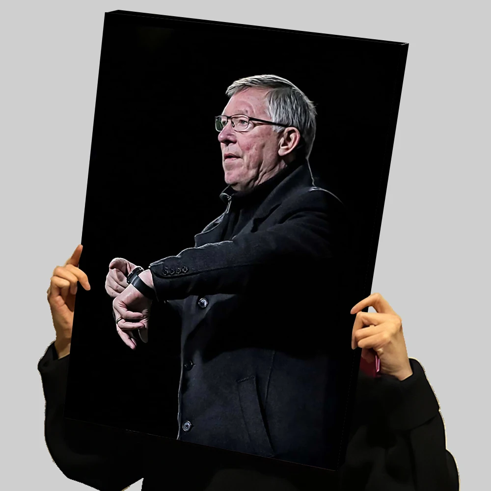 السير أليكس فيرغسون Fergie T كرة القدم يطبع المشارك مخصص حائط لوح رسم الفن غرفة المعيشة ديكورات الديكور الداخلي