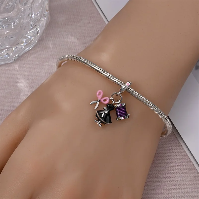 Popular 925 Sterling Silver Fashion Master Charms Pendant Fit Original Bracelet DIY Party Jewelry