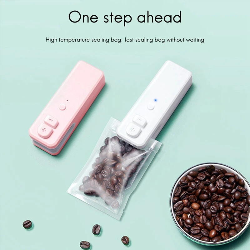 USB Charging Mini Sealing Machine Household Snack Plastic Packaging Bag Heat Sealing Machine Small Sealing Machine
