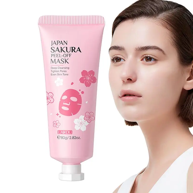 Gezichtsreiniging Sakura Maskerade 80G Verhelderend Gezichtsmasker Travel Size Huidverzorgingsproduct Voor Stralende En Gladde Huid Voor Iedereen