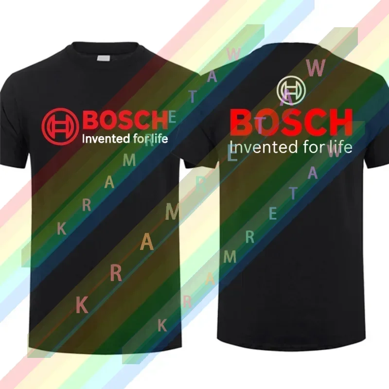 

2025 Men T Shirt Casual Boschs Tools Equipment T-shirt Graphic Summer Short Sleeves 100% Cotton Streetwear S-3XL Cool Tee