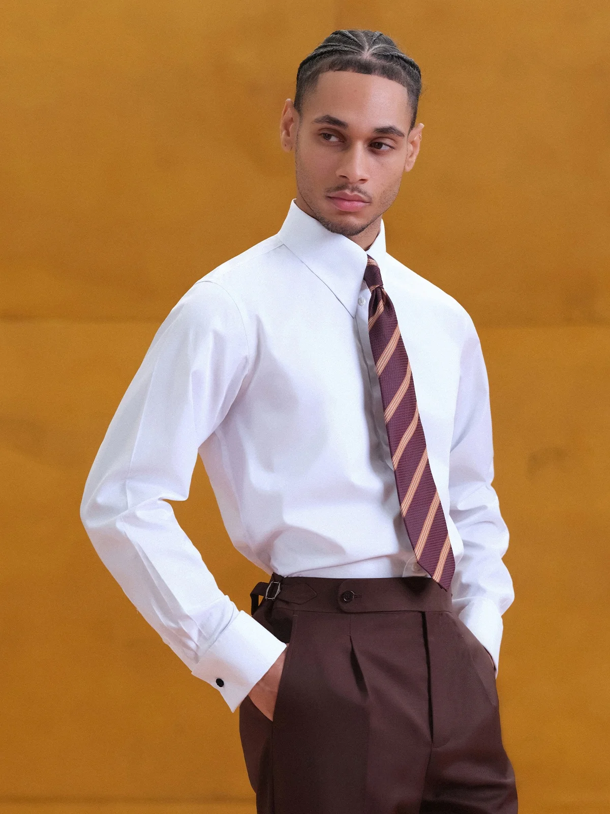 

Cultum Men's Long Sve irt Pure Cotton Busin Casual Ear Collar Inner Wear Spring Summer Autumn Seasonal Cotton irt