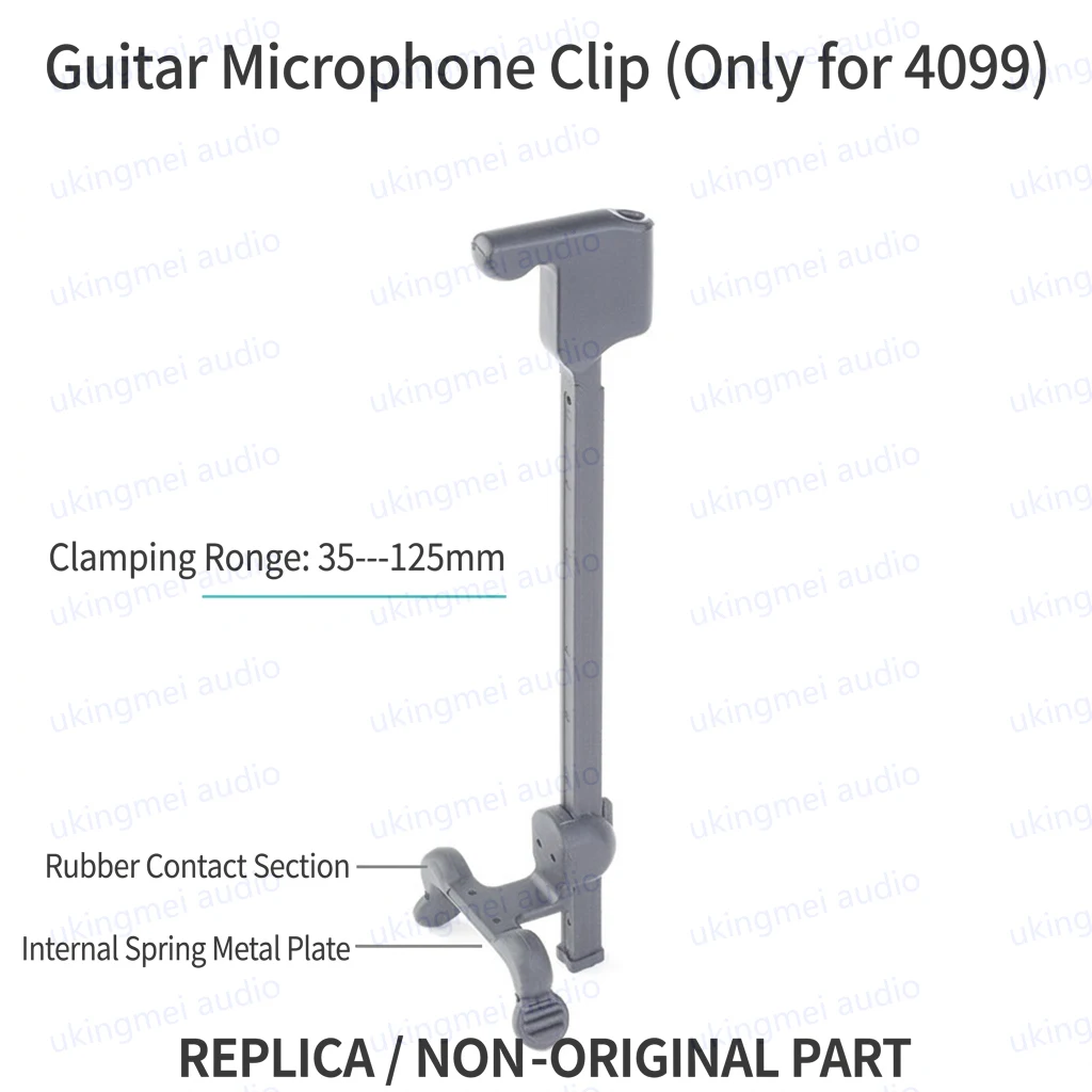 Universal Adjustable Microphone Clip Mount for DPA4099 Replica Mic Clamp Bracket Holder for Classical Guitar Ukulele Mandolin view 4