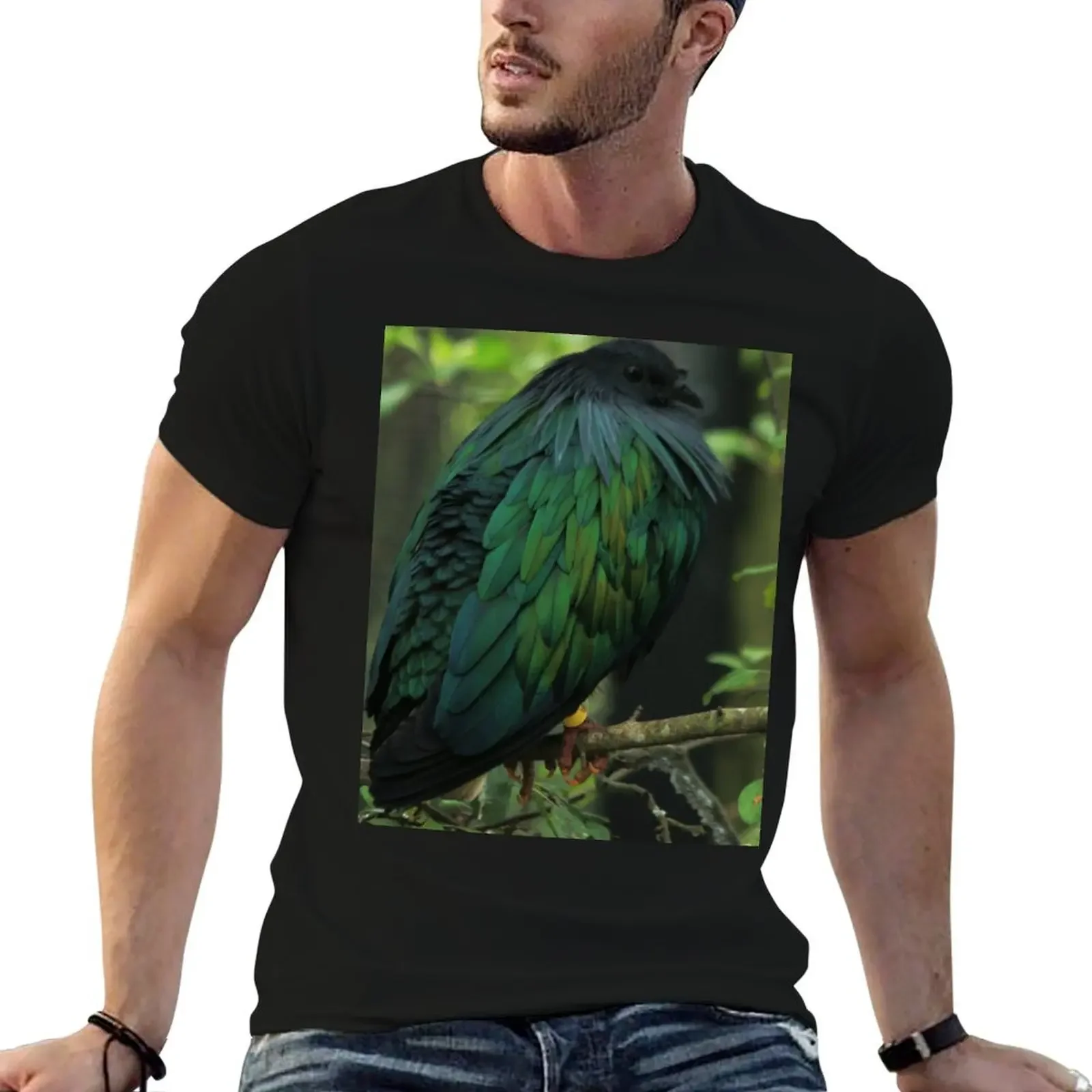 

#1362 - Nicobar Pigeon T-Shirt man clothes sweat vintage shirts graphic tee men