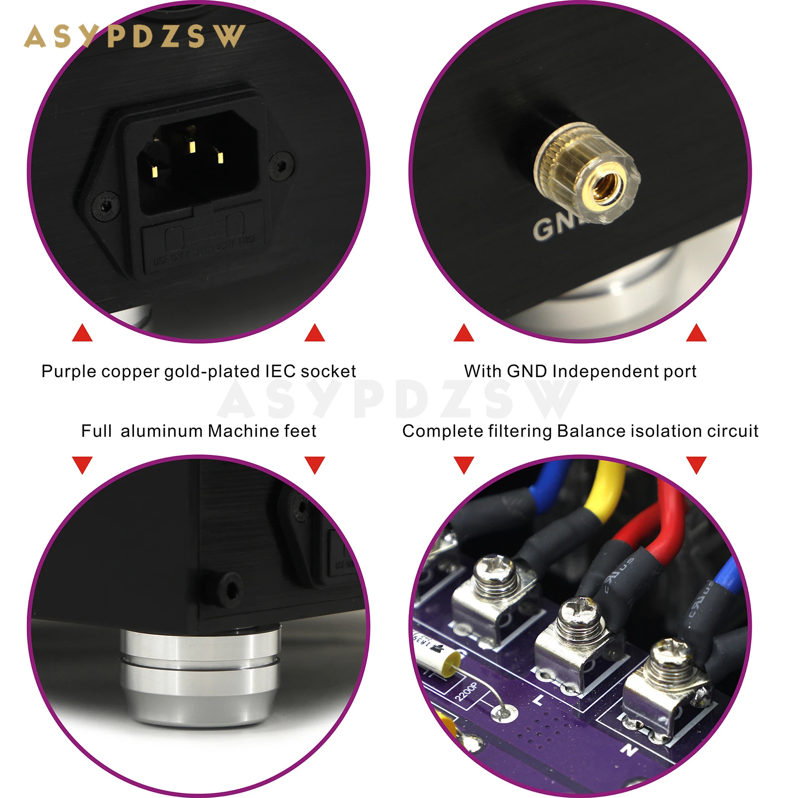 BIP-2000 AC電源プロセッサ,USプラグ,2000va,トロイダルバランストランス,6シート,2000w