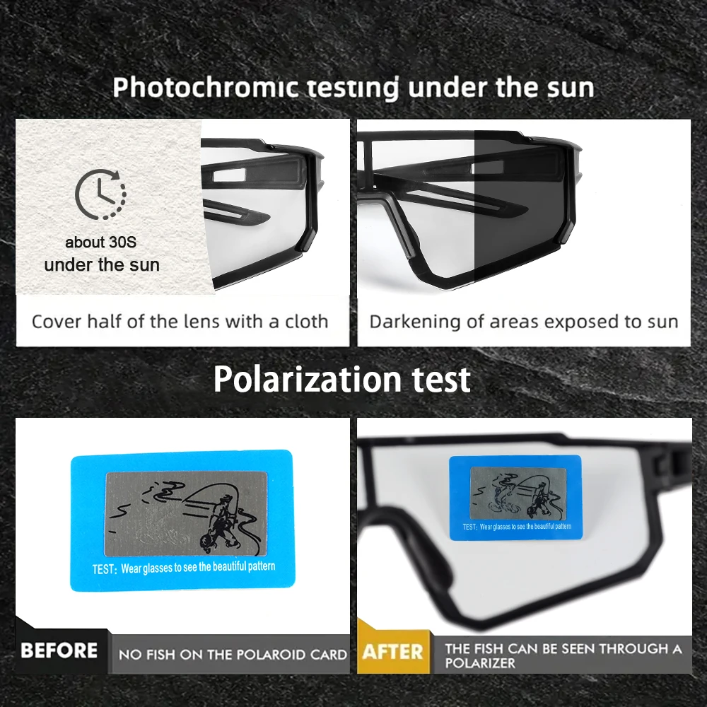 CRIXALIS Photochromic Polarized Sunglasses For Men And Women Outdoor Sunshine To Good Choice For Gifts Anti-reflective UV400