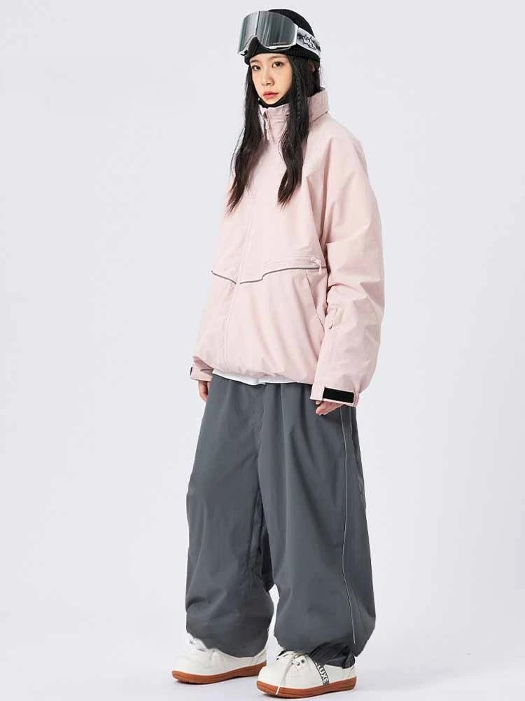 

Ski Pants Women's Snowboard Waterproof Ski Outer Pants Loose Skateboard Outdoor Men's Casual Pants штаны сноубордические