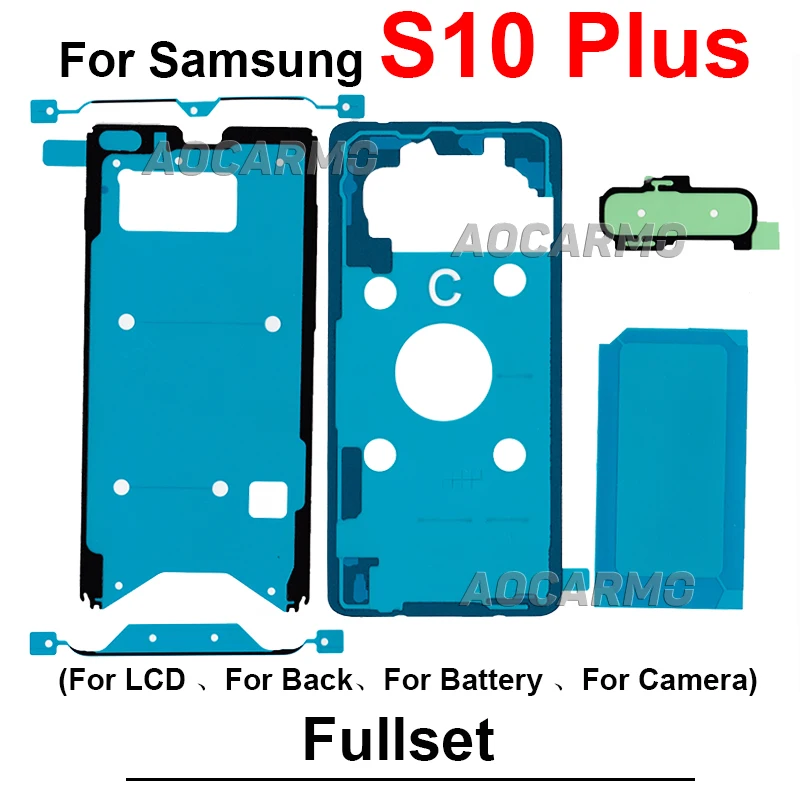 FullSet Adhesive For Samsung Galaxy S6 S7 Edge+ S8 S9 Plus S10+ Lite 5G S10E S10PLUS LCD Display Back Cover Battery Sticker Glue