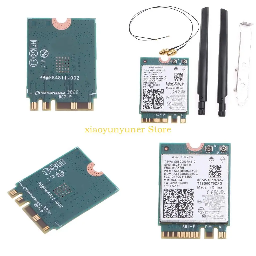 

P9JB Bluetooth-compatible 4.2 Wireless 802.11ax 2.4G 3168NGW Gigabit Card