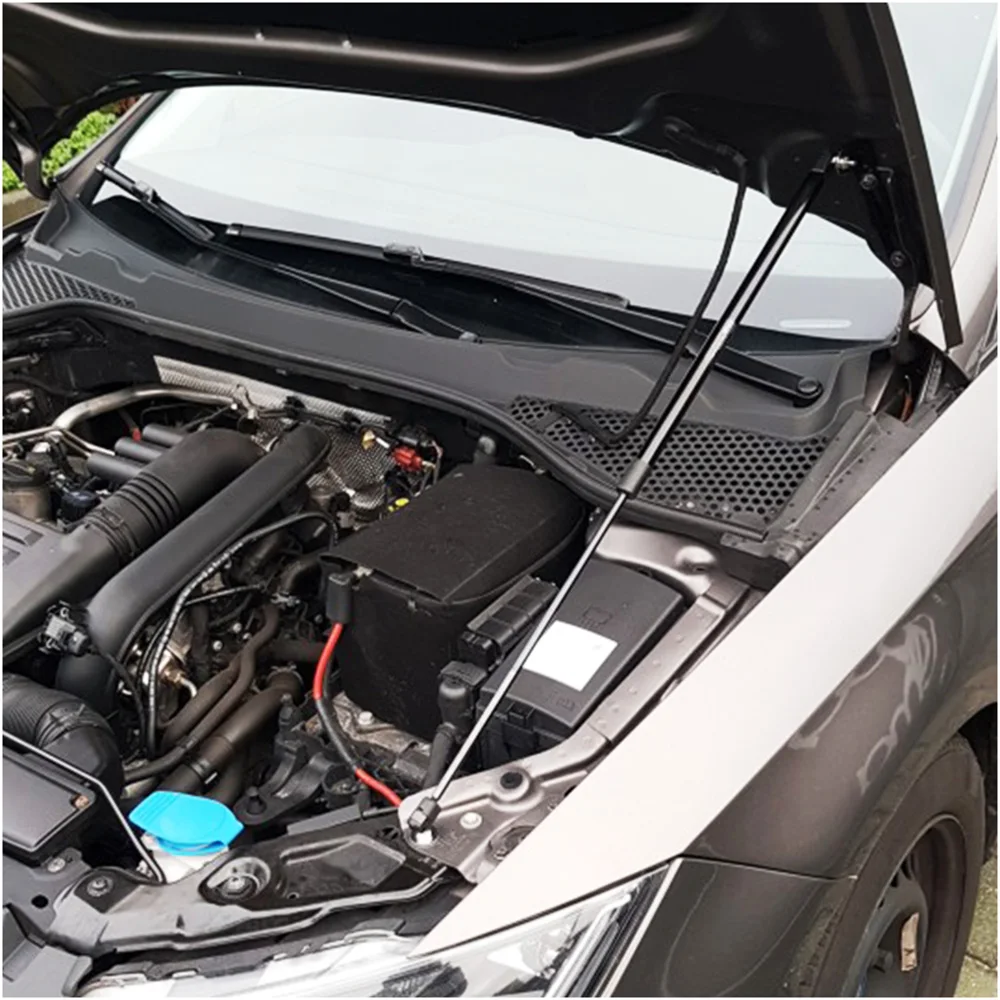 Dla SEAT Leon MK3 2012-2019 Przednia maska silnika Modyfikacja amortyzatorów gazowych z włókna węglowego Podnośnik Amortyzator Akcesoria Absorber — zdjęcie 4