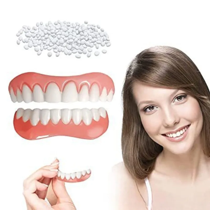 

Soft Silicone Denture Reline Kit Comfort Firm Safe Durable Instant Teeth Repair CK848-fro